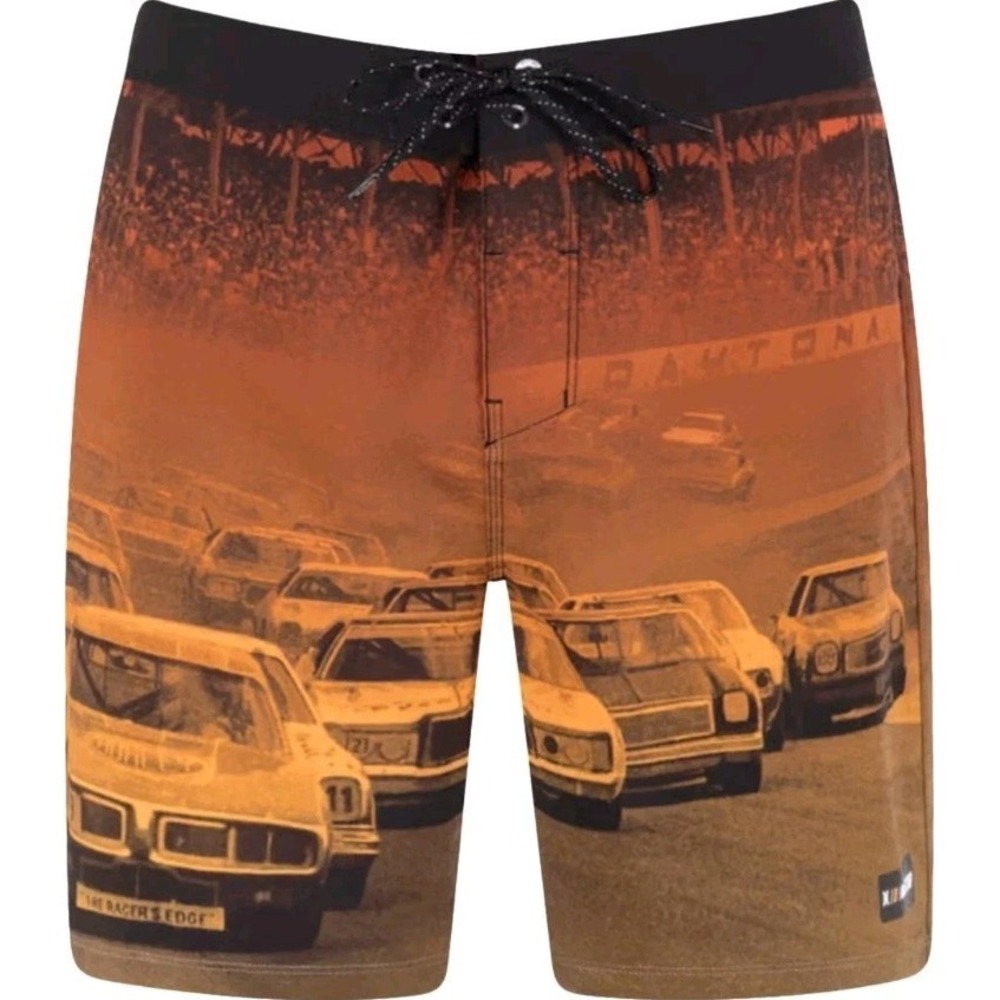 Hurley Phantom NASCAR Finishline Eco Board Shorts Mens 31‎ Racecar Graphic New - Picture 13 of 14